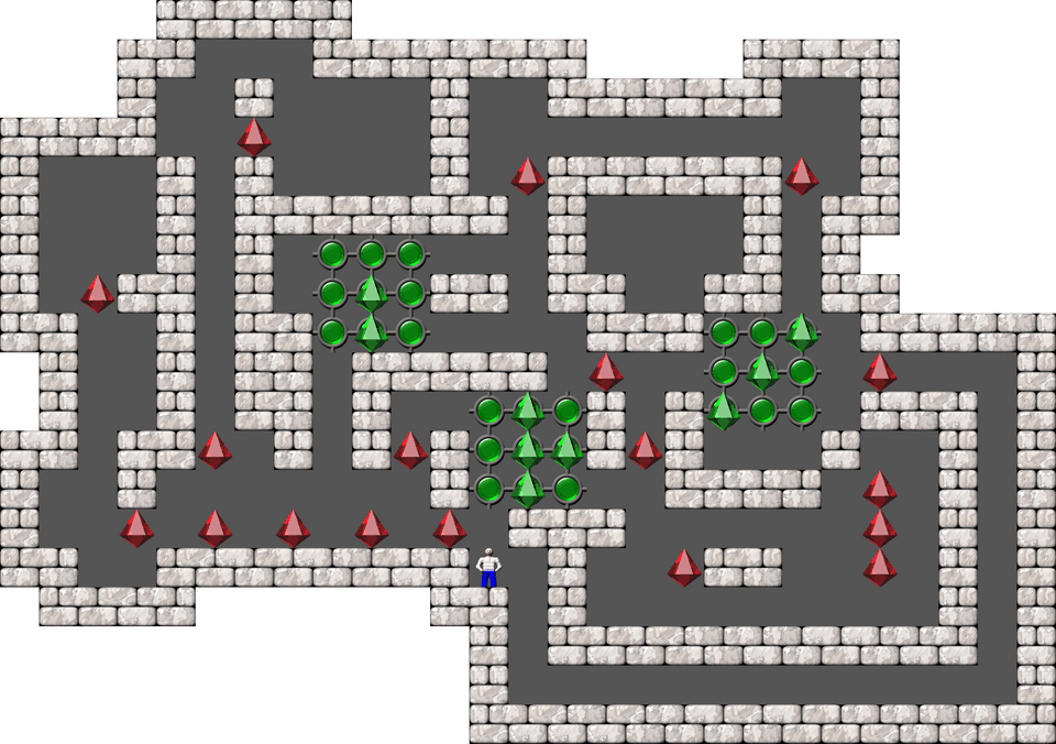 Sokoban Monry and Panda Arranged level 28